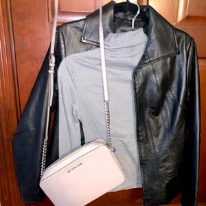 Department 56 Leather Jacket— perfect piece for your capsule closet